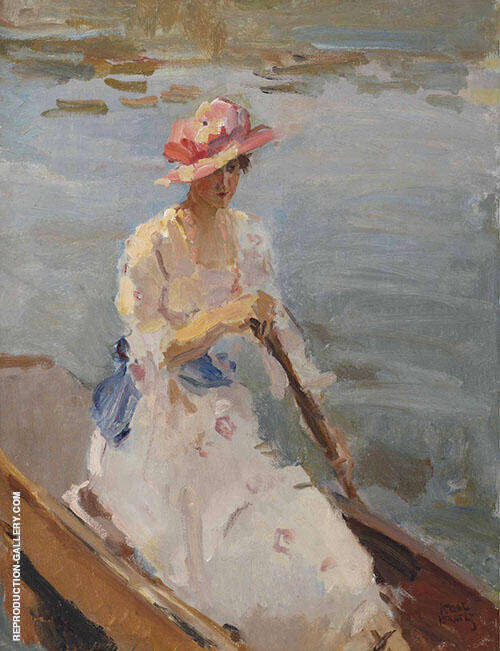 Elegant Lady on the Thames by Isaac Israels | Oil Painting Reproduction