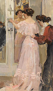 In the Fitting Room of Hirsch Amsterdam By Isaac Israels