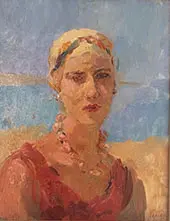 Italian Lady Viareggio By Isaac Israels