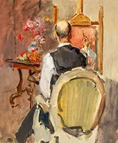 Marius Bauer in the Studio of Isaac Israels By Isaac Israels