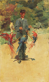 The Parrotman Guard int he Zoo the Hague By Isaac Israels