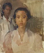 Two Javanese Ladies By Isaac Israels