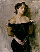 Woman in Black Evening Dress By Isaac Israels