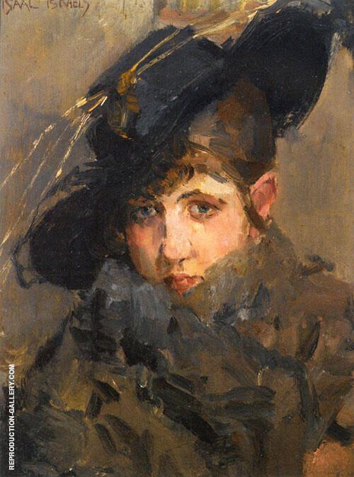 A Lady in a Hat with a Fur Collar | Oil Painting Reproduction