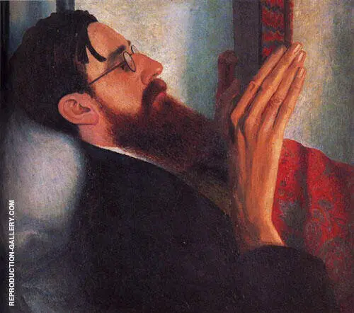 Portrait Strachey 1916 By Dora Carrington