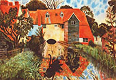 The Mill at Tidmarsh 1918 By Dora Carrington