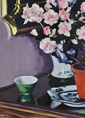 Pink Azaleas By Francis Campbell Boileau Cadell