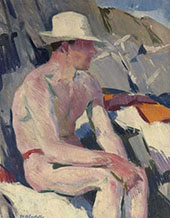 Seated Bather By Francis Campbell Boileau Cadell