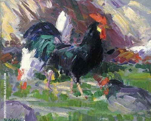 Black Cockerel By Francis Campbell Boileau Cadell