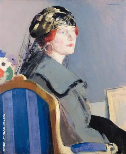 Portrait of May Easter By Francis Campbell Boileau Cadell