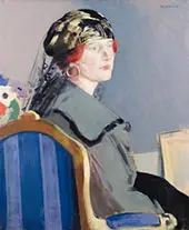 Portrait of May Easter By Francis Campbell Boileau Cadell