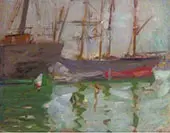 Ships in Venice By Francis Campbell Boileau Cadell