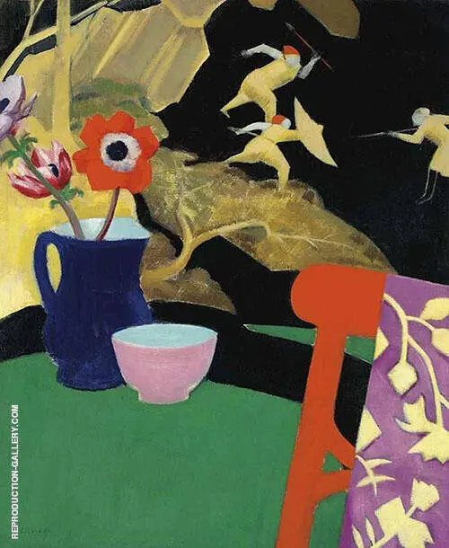 Still Life with Lacquer Screen 1920 By Francis Campbell Boileau Cadell