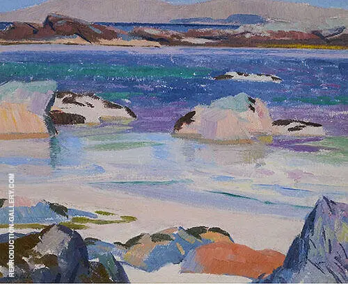 Iona Looking Towards Mull By Francis Campbell Boileau Cadell