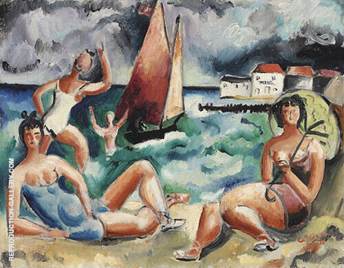 Bathers by Christopher Wood | Oil Painting Reproduction