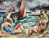Bathers By Christopher Wood