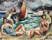 Bathers By Christopher Wood