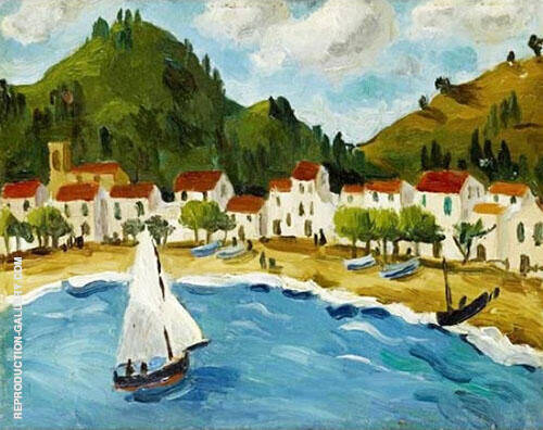 Bay South of France 1924 by Christopher Wood | Oil Painting Reproduction