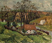 Cottage at Broadchalke Wiltshire 1928 By Christopher Wood