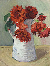 Dahlias in a Jug 1925 By Christopher Wood