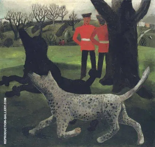 Dogs at Play 1927 By Christopher Wood