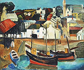 Fishing Village Cornwall 1926 By Christopher Wood