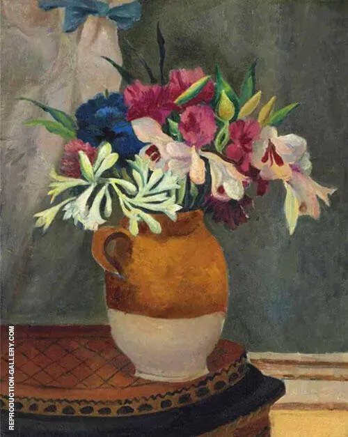 Flowers in a Brown Jug 1923 By Christopher Wood