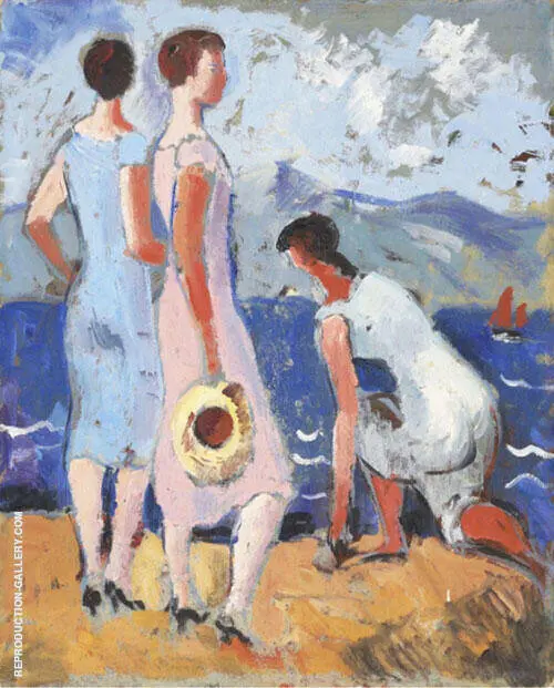 Girls by The Sea By Christopher Wood