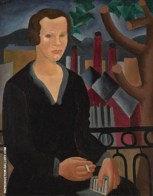 Girl with Cigarette 1927 By Christopher Wood