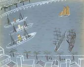 Harbour at Cannes By Christopher Wood