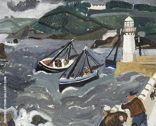 Harbour in Hills By Christopher Wood