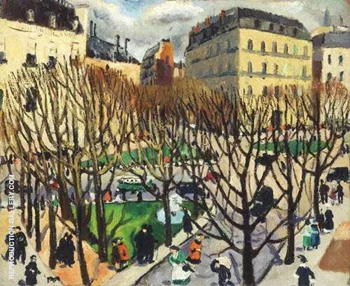 Paris Square 1925 By Christopher Wood