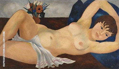 Reclining Nude 1927 by Christopher Wood | Oil Painting Reproduction