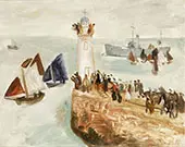 Shipping off Newlyn Harbour c1926 By Christopher Wood