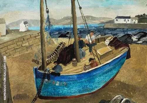 The Blue Boat 1929 By Christopher Wood