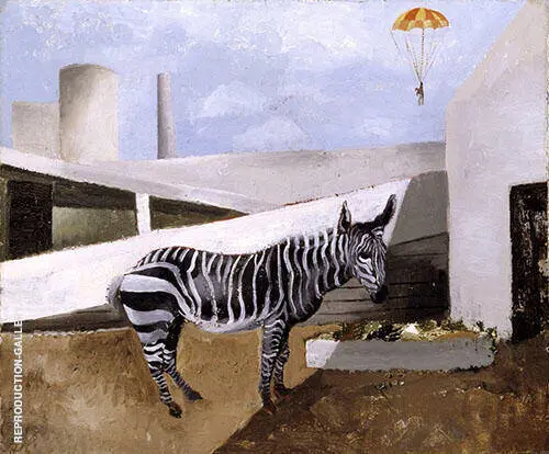 Zebra and Parachute 1930 By Christopher Wood