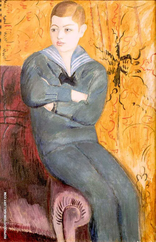 Boy in Sailor Costume By Isaac Grunewald