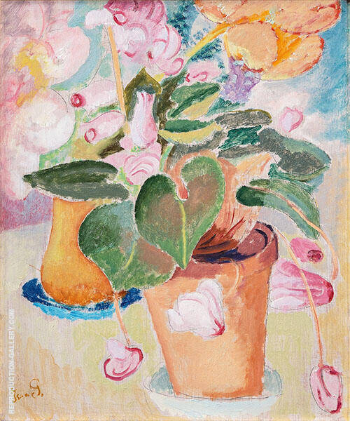 Cyclamen by Isaac Grunewald | Oil Painting Reproduction