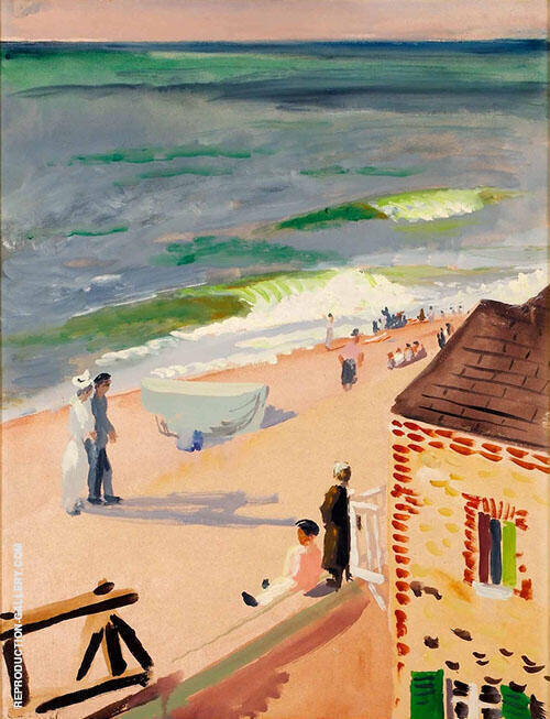 Mediterranean Beach by Isaac Grunewald | Oil Painting Reproduction