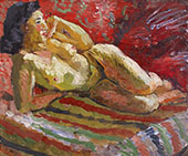Model Lying Down By Isaac Grunewald