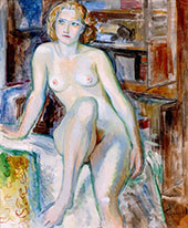 Seated Nude By Isaac Grunewald