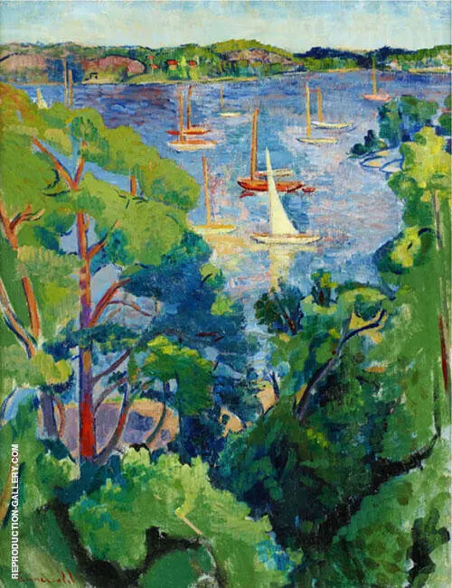 Summer View from Saltsjobaden 1942 By Isaac Grunewald