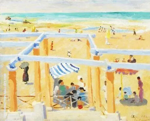 The Blue Pergola II 1933 By Isaac Grunewald