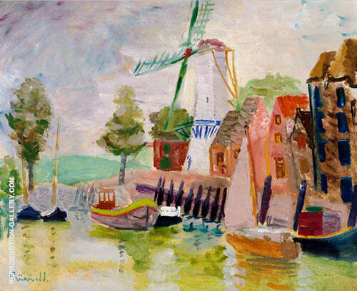 The Marina by Isaac Grunewald | Oil Painting Reproduction