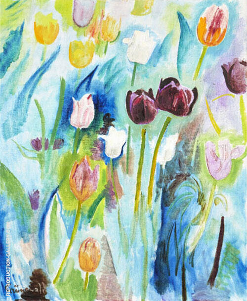 Tulips by Isaac Grunewald | Oil Painting Reproduction