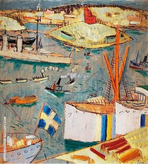 View over Kastellholmen Stockholm By Isaac Grunewald