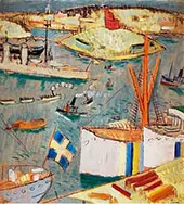 View over Kastellholmen Stockholm By Isaac Grunewald