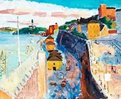 View Over Katarinavagen and Stadsgarden Stockholm 1935 By Isaac Grunewald