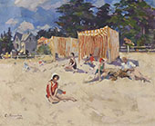 At The Beach By Konstantin Korovin