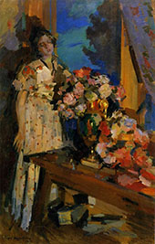 At The Window 1917 By Konstantin Korovin